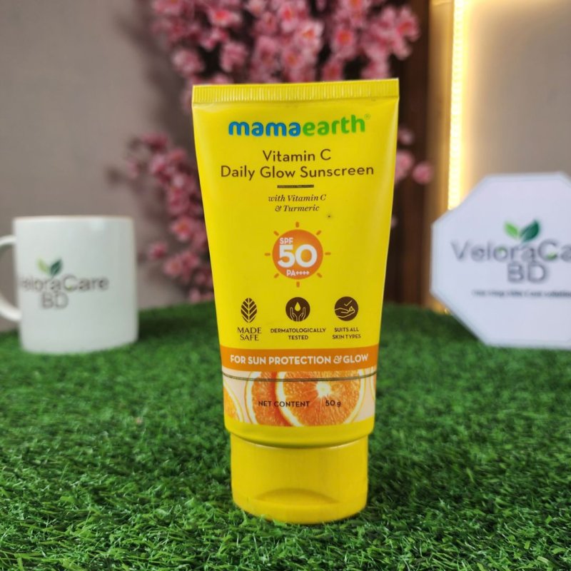 Mamaearth Vitamin C Daily Glow Sunscreen SPF 50 PA++++ 50g